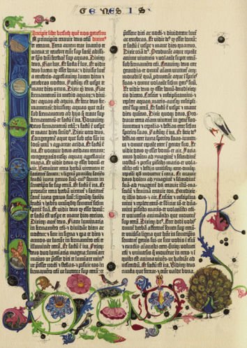 First page of the Book of Genesis — Gutenberg Bible