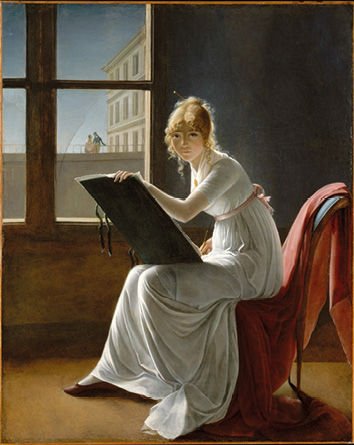 Young Woman Drawing (Marie-Denise Villers) — Fig. 7.2