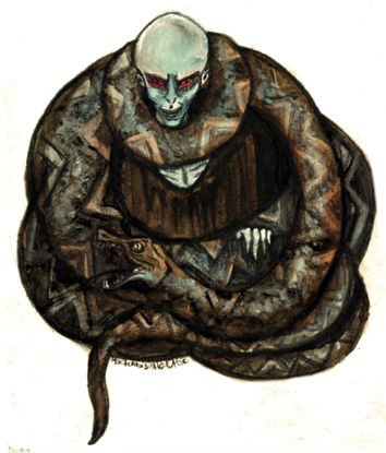 Fig. 4.2 Voldemort & Nagini fan art (type character)